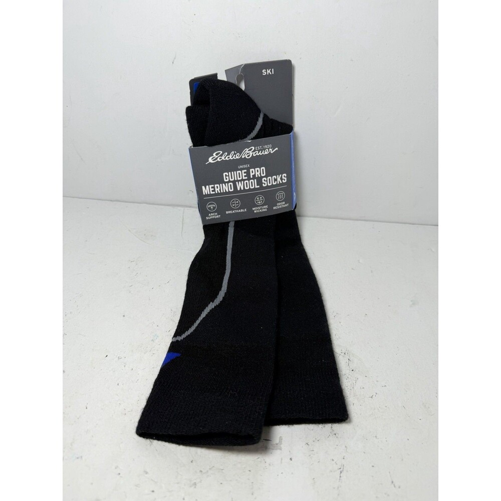 Eddie Bauer First Acent Guide Pro Merino Wool Ski Socks Medium Mens 6-8.5 Ws 7-9